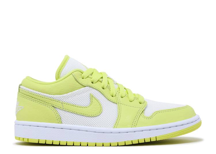 【 AIR JORDAN WMNS JORDAN 1 LOW 'LIMELIGHT' / SUMMIT WHITE LIMELIGHT 】 ナイキ 白色 ホワイト エアジョーダン スニーカー レディース
