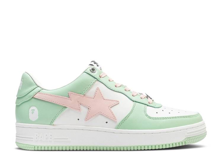 【 BAPE BAPESTA LOW 'PASTEL-RICH PACK - MINT GREEN' / GREEN 】 緑 グリーン 'PASTELRICH スニーカー メンズ ベイプ|スニケス