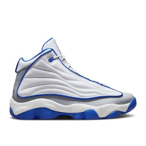 【 AIR JORDAN JORDAN PRO STRONG \u0027WHITE HYPER ROYAL\u0027 / WHITE HYPER ROYAL NEUTRAL GREY 】 ナイキ 労働者階級 白いこと 白いこと 薄墨色 薄墨色 エアジョーダン スニーカー メンズ