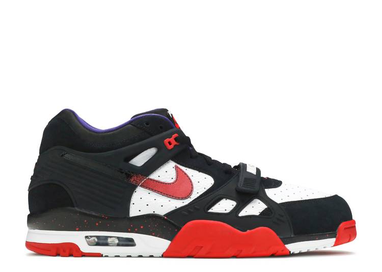 【 NIKE AIR MAX TRAINER 3 \u0027DRACULA\u0027 / BLACK WHITE NEW ORCHID 】 マックス 調教師 黒いこと 黒いこと 白いこと 白いこと 大気圏マックス スニーカー メンズ ナイキ