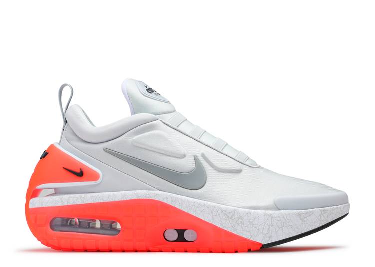 【 NIKE ADAPT AUTO MAX INFRARED / PURE PLATINUM PARTICLE GREY 】 アダプト マックス ピュア プラチナム 灰色 グレー スニーカー メンズ ナイキ