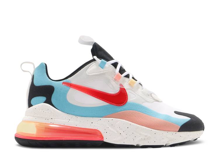 【 NIKE AIR MAX 270 REACT 'THE FUTURE IS IN THE AIR' / WHITE INFRARED SUMMIT WHITE 】 マックス リアクト 白色 ホワイト エアマックス スニーカー メンズ ナイキ