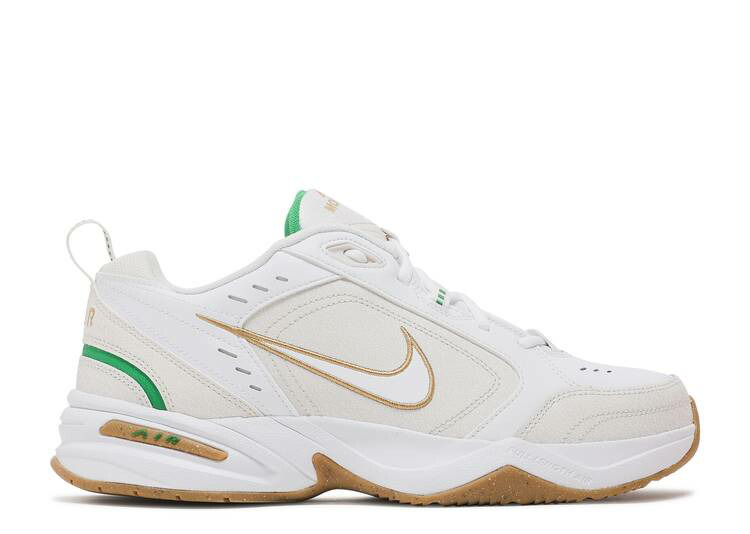 【 NIKE AIR MONARCH IV 'WHITE LUCKY GREEN GOLD' / WHITE PHANTOM GREY LUCKY GREEN 】 モナーク 緑 グリーン 白色 ホワイト 灰色 グレー スニーカー メンズ ナイキ|スニケス