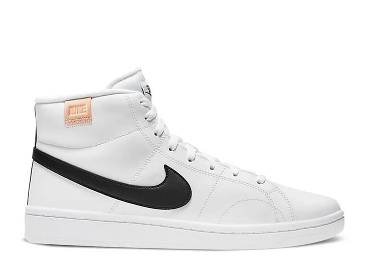 【 NIKE COURT ROYALE 2 MID \u0027WHITE ONYX\u0027 / WHITE WHITE ONYX BLACK 】 厚地の外套 ミッド 白いこと 白いこと 黒いこと 黒いこと スニーカー メンズ ナイキ
