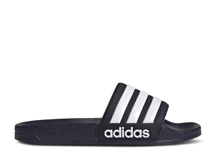 【 ADIDAS ADILETTE SHOWER SLIDE 'LEGEND INK' / LEGEND INK CLOUD WHITE LEGEND 】 アディダス アディレッタ サンダル レジェンド 白色 ホワイト シャワーサンダル スニーカー メンズ