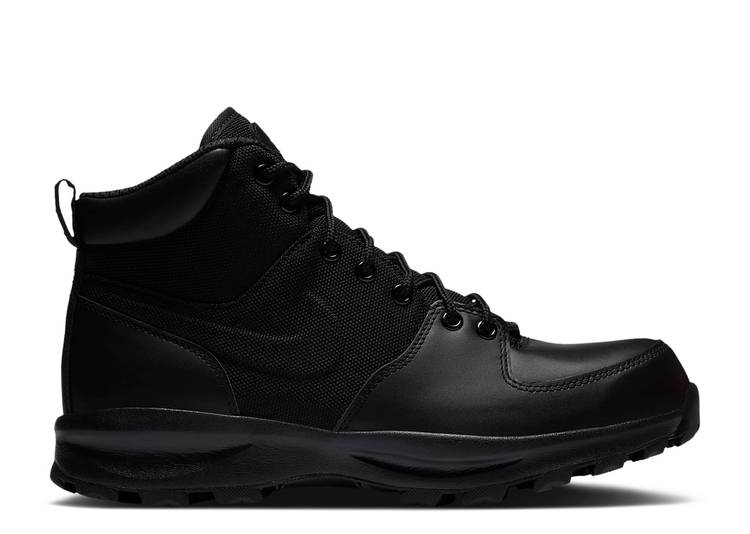 【 NIKE ACG MANOA LEATHER TXT 'BLACK' 2019 / BLACK BLACK BLACK 】 マノア レザー 黒色 ブラック スニーカー メンズ ナイキ|スニケス