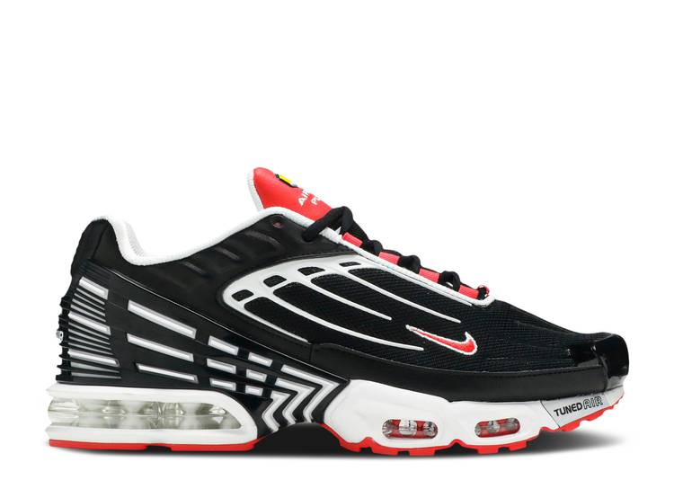 【 NIKE AIR MAX PLUS 3 \u0027TRACK RED\u0027 / BLACK WHITE TRACK RED 】 マックス 黒いこと 黒いこと 白いこと 白いこと 貨物自動車 赤 赤いこと エアマックスプラス スニーカー メンズ ナイキ