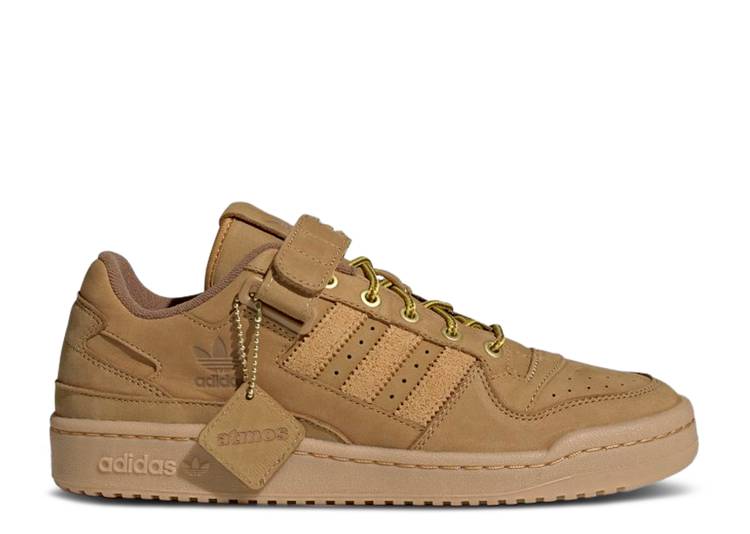 【 ADIDAS ATMOS X FORUM LOW WHEAT / MESA MESA GUM 】 アディダス フォーラム スニーカー メンズ