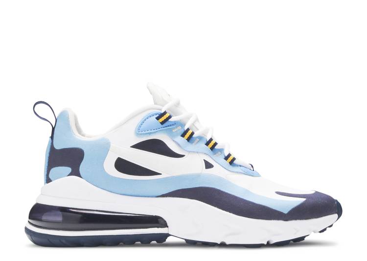 【 NIKE AIR MAX 270 REACT \u0027MIDNIGHT NAVY\u0027 / WHITE MIDNIGHT NAVY UNIVERSITY 】 マックス リアクト 白いこと 白いこと 紺色 米国海軍 エア湖マックス スニーカー メンズ ナイキ