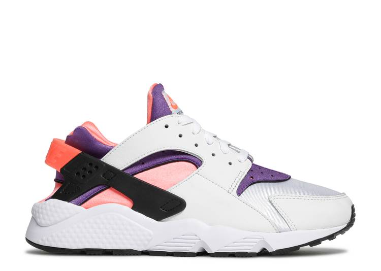 【 NIKE AIR HUARACHE 'BRIGHT MANGO' / BRIGHT MANGO WHITE PURPLE BLACK 】 ハラチ 白色 ホワイト 紫 パープル 黒色 ブラック スニーカー メンズ ナイキ