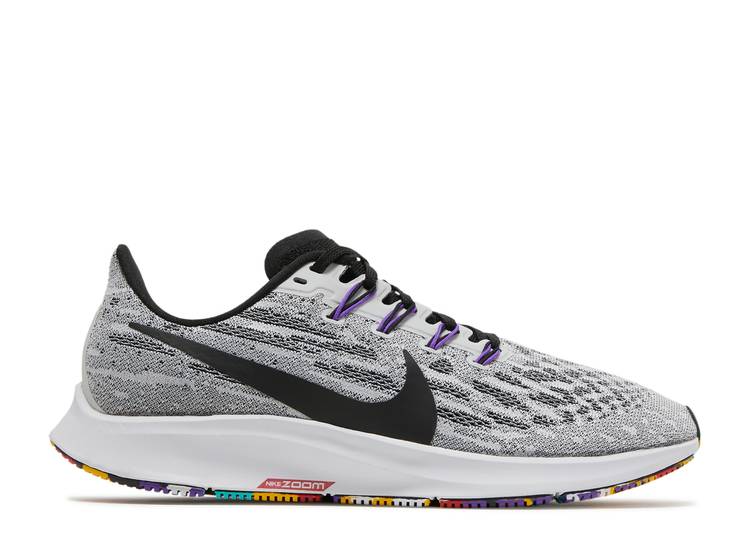 【 NIKE AIR ZOOM PEGASUS 36 'WHITE HYPER GRAPE' / WHITE BLACK HYPER GRAPE 】 ズーム ペガサス 白色 ホワイト 黒色 ブラック ズームペガサス スニーカー メンズ ナイキ