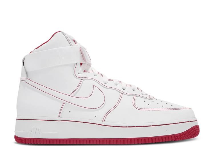 【 NIKE AIR FORCE 1 HIGH \u002707 \u0027UNIVERSITY RED\u0027 / WHITE WHITE UNIVERSITY RED 】 御機嫌 白いこと 白いこと 赤 赤いこと 空軍 スニーカー メンズ ナイキ