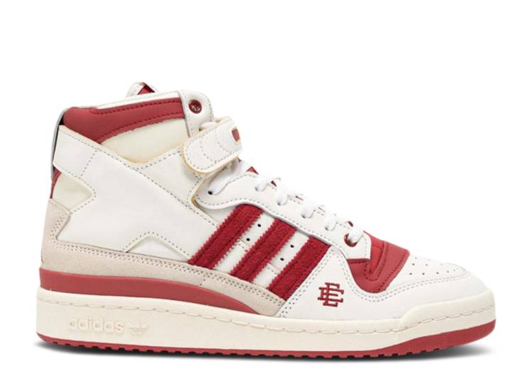 【 ADIDAS ERIC EMANUEL X MIDNIGHT MADNESS FORUM 84 HIGH 'INDIANA' / CLOUD WHITE TEAM VICTORY RED 】 アディダス マッドネス フォーラム ハイ 白色 ホワイト チーム ビクトリー 赤 レッド スニーカー メンズ