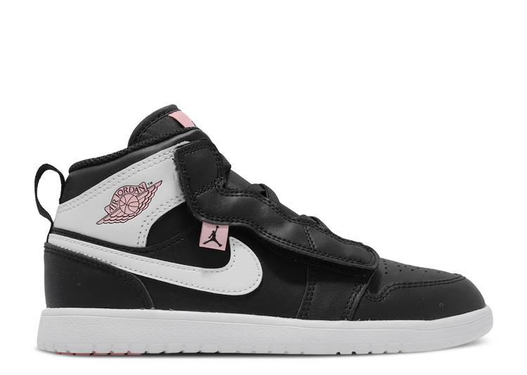 【 AIR JORDAN JORDAN 1 MID ALT PS 'BLACK WHITE ARCTIC PUNCH' / BLACK WHITE ARCTIC PUNCH 】 ナイキ ミッド 白色 ホワイト 黒色 ブラック エアジョーダン ジュニア キッズ ベビー マタニティ スニーカー|スニケス