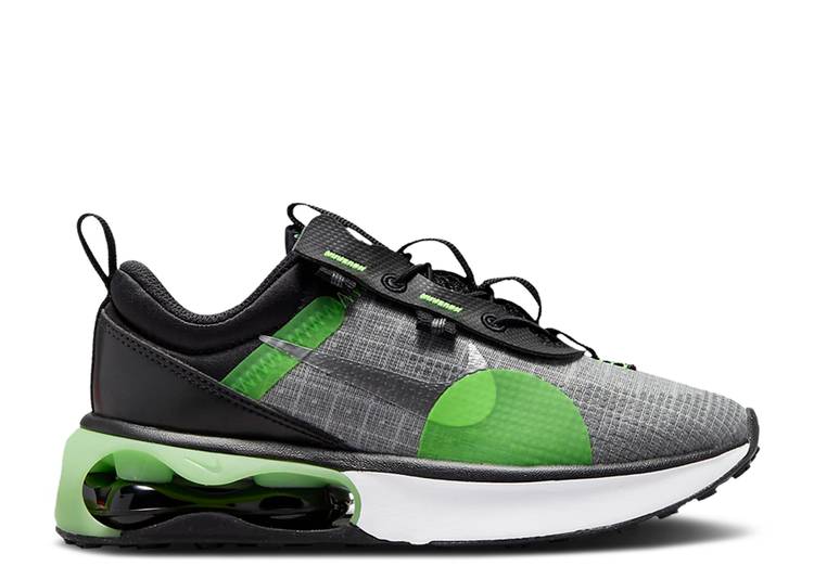 【 NIKE AIR MAX 2021 PS 'BLACK GREEN STRIKE' / BLACK GREEN STRIKE IRON GREY 】 マックス 緑 グリーン 黒色 ブラック ストライク 灰色 グレー エアマックス ジュニア キッズ ベビー マタニティ スニーカー ナイ
