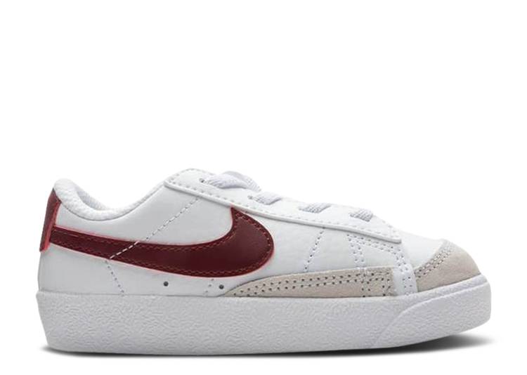 【 NIKE BLAZER LOW '77 TD 'WHITE TEAM RED' / WHITE WHITE BLACK TEAM RED 】 ブレイザー チーム 白色 ホワイト 黒色 ブラック 赤 レッド ベビー ナイキ｜スニケス