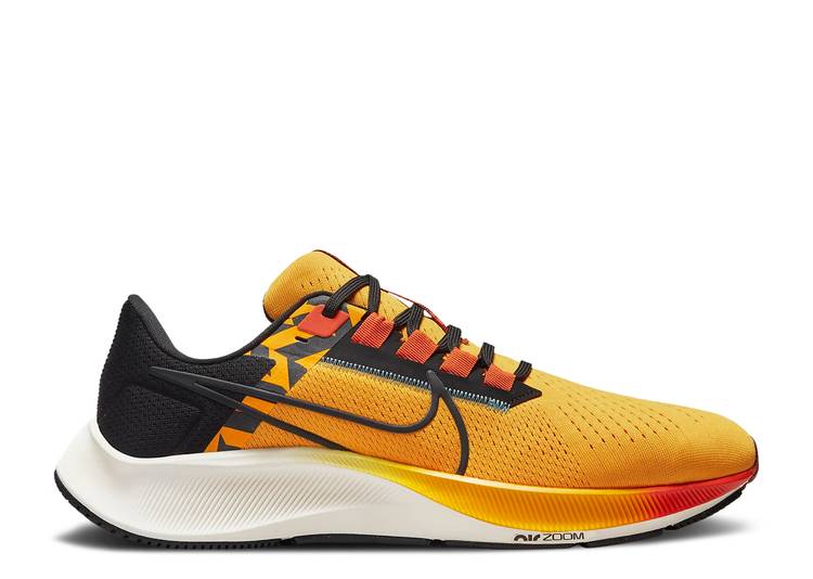 【 NIKE AIR ZOOM PEGASUS 38 \u0027EKIDEN PACK\u0027 / UNIVERSITY GOLD ORANGE BLACK 】 望遠レンズ ペガサス ゴールド 橙 オレンジ色 黒いこと 黒いこと 望遠レンズペガサス スニーカー メンズ ナイキ メンズ靴-スニーカー-靴