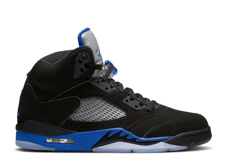 【 AIR JORDAN JORDAN 5 RETRO RACER BLUE / BLACK RACER BLUE REFLECTIVE 】 ナイキ 黒色 ブラック 青色 ブルー エアジョーダン スニーカー メンズ