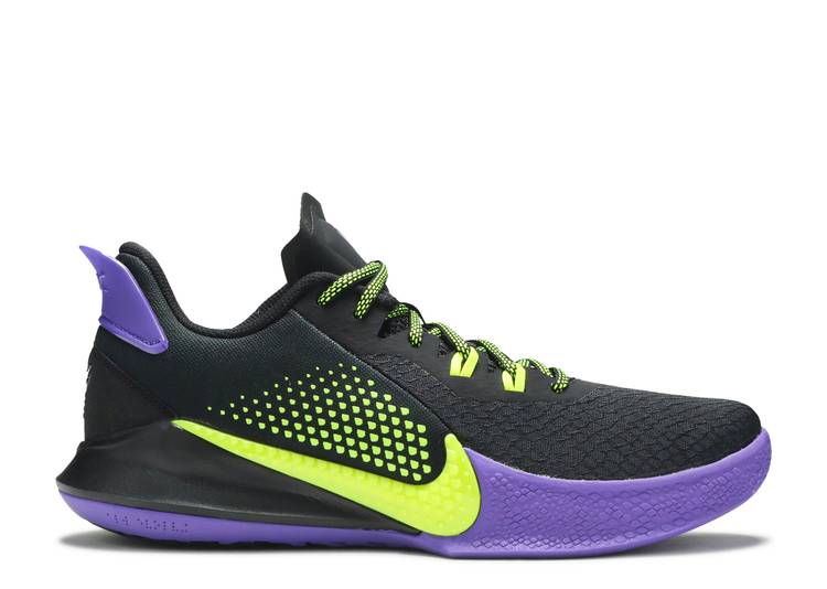 【 NIKE MAMBA FURY \u0027LAKERS AWAY\u0027 / BLACK PSYCHIC PURPLE LEMON VENOM 】 マンバ 黒いこと 黒いこと 紫 パープル スニーカー メンズ ナイキ