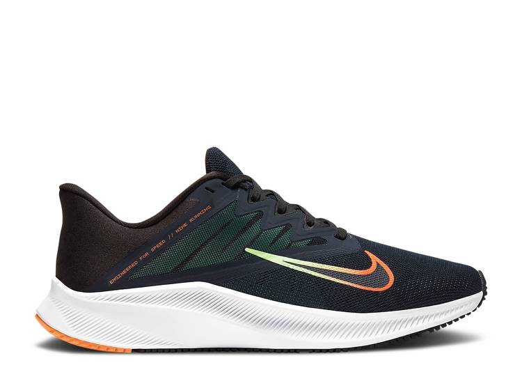 【 NIKE QUEST 3 'OBSIDIAN ATOMIC ORANGE' / OBSIDIAN BLACK LIME GLOW ATOMIC 】 黒色 ブラック ライム スニーカー メンズ ナイキ 21,000円