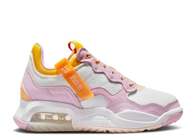 【 AIR JORDAN JORDAN MA2 GS 'WHITE LIGHT ARCTIC PINK GOLD' / WHITE WHITE LIGHT ARCTIC PINK 】 ナイキ ピンク 白色 ホワイト エアジョーダン ジュニア キッズ ベビー マタニティ スニーカー｜スニケス