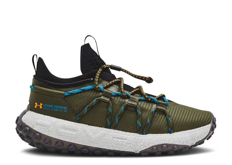 【 UNDER ARMOUR HOVR SUMMIT FAT TIRE CUFF 'MARINE OD GREEN' / MARINE OD GREEN BLACK 】 緑 グリーン 黒色 ブラック アンダーアーマー スニーカー メンズ