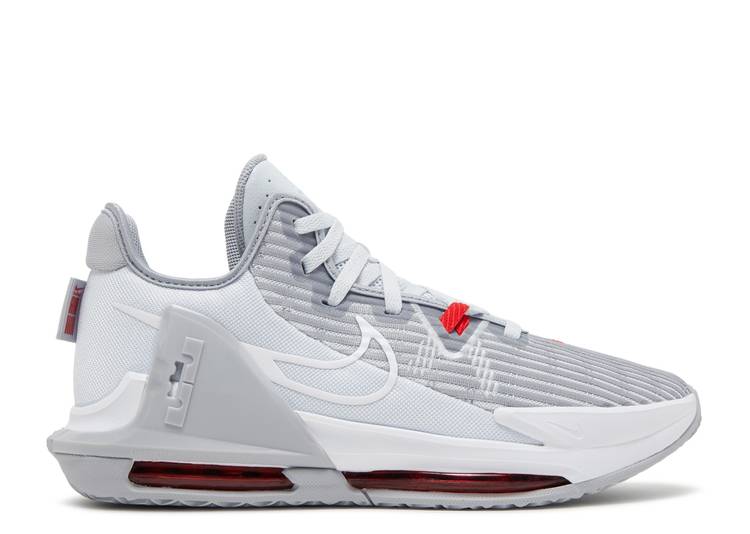 【 NIKE LEBRON WITNESS 6 'PURE PLATINUM' / PURE PLATINUM UNIVERSITY RED 】 レブロン ピュア プラチナム 赤 レッド ウィットネス スニーカー メンズ ナイキ
