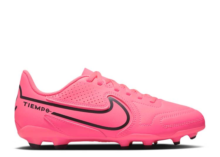 【 NIKE TIEMPO LEGEND 9 CLUB MG GS 'RACER PINK' / RACER PINK BLACK 】 ティエンポ レジェンド クラブ ピンク 黒色 ブラック ジュニア キッズ ベビー マタニティ スニーカー ナイキ｜スニケス
