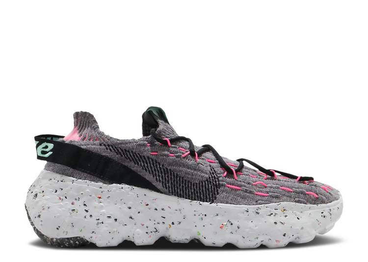 【 NIKE SPACE HIPPIE 04 \u0027SMOKE GREY\u0027 / SMOKE GREY BLACK PINK BLAST 】 薄墨色 薄墨色 黒いこと 黒いこと サクラ色 ブラジャー同盟罷工 スニーカー メンズ ナイキ