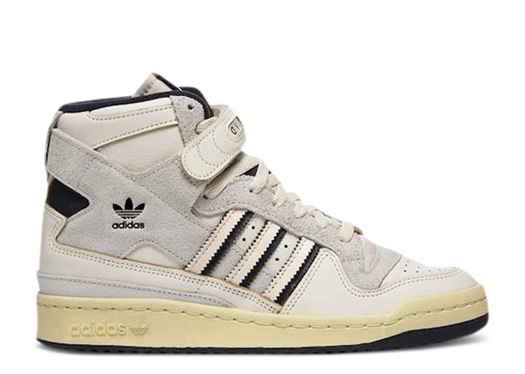 【 ADIDAS SIVASDESCALZO X FORUM 84 HI 'VOODOO DANCE CLUB' / OFF WHITE ORBIT GREY ECRU TINT 】 アディダス フォーラム ダンス 白色 ホワイト 灰色 グレー スニーカー メンズ