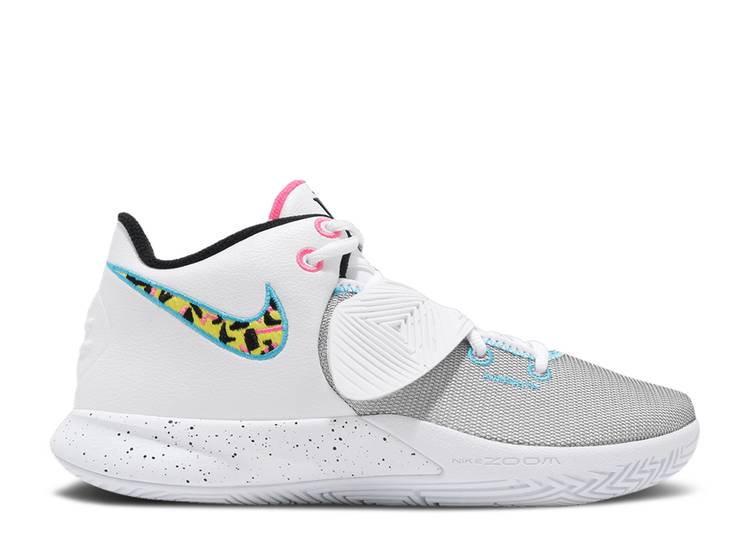 【 NIKE KYRIE FLYTRAP 3 EP 'SOUTH BEACH' / WHITE BLUE FURY OPTI YELLOW 】 カイリー フライトラップ 白色 ホワイト 青色 ブルー 黄色 イエロー スニーカー メンズ ナイキ｜スニケス