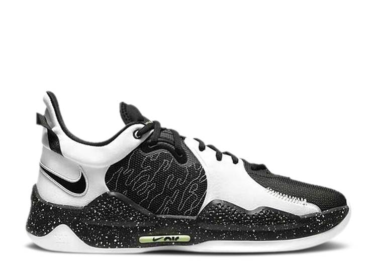 【 NIKE PG 5 EP 'BLACK VOLT' / BLACK BLACK WHITE VOLT 】 黒色 ブラック 白色 ホワイト スニーカー メンズ ナイキ|スニケス