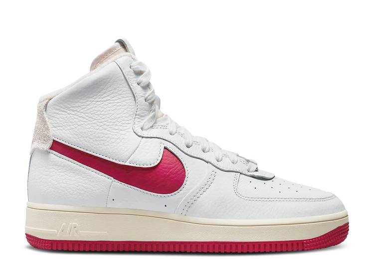 【 NIKE WMNS AIR FORCE 1 HIGH SCULPT \u0027WHITE GYM RED\u0027 / SUMMIT WHITE SUMMIT WHITE 】 ご機嫌 白いこと 白いこと 空軍 スニーカー レディース ナイキ
