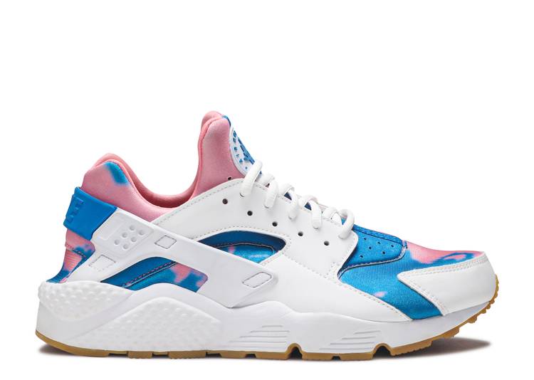 【 NIKE WMNS AIR HUARACHE RUN PRINT 'WHITE BLUE NEBULA' / WHITE BLUE NEBULA BLUE NEBULA 】 ハラチ ラン 青色 ブルー 白色 ホワイト ハラチラン スニーカー レディース ナイキ|スニケス