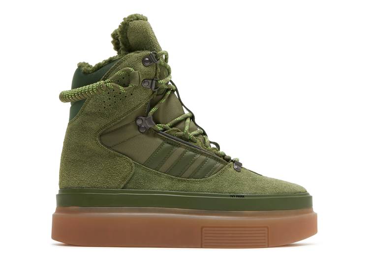 【 ADIDAS IVY PARK X WMNS SUPER SLEEK BOOT 'HALLS OF IVY' / WILD PINE FOCUS OLIVE SOLAR 】 アディダス パーク ブーツ ワイルド オリーブ スニーカー レディース メンズ