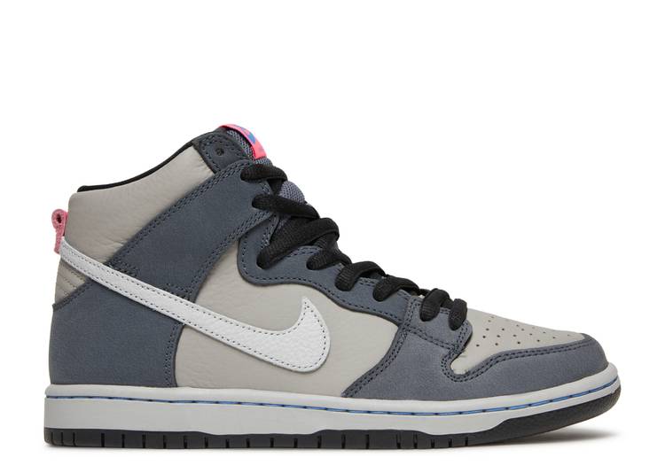 【 NIKE DUNK HIGH PRO SB \u0027MEDIUM GREY\u0027 / FLINT GREY MEDIUM GREY FLAMINGO 】 ダンク ご機嫌 労働者階級 エスビー 薄墨色 薄墨色 ダンクハイ スニーカー メンズ ナイキ