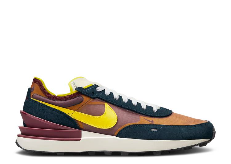 【 NIKE WAFFLE ONE SE \u0027DARK BEETROOT YELLOW STRIKE\u0027 / DARK BEETROOT ARMORY NAVY WHITE 】 ワーヘル 黄味がかった 黄色 紺色 米国海軍 白いこと 白いこと スニーカー メンズ ナイキ