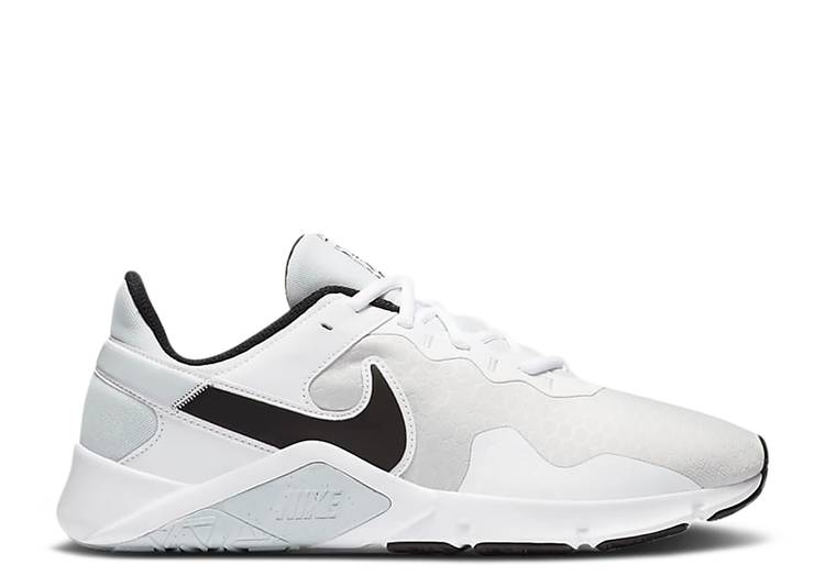 【 NIKE LEGEND ESSENTIAL 2 \u0027PURE PLATINUM\u0027 / PURE PLATINUM WHITE BLACK 】 先祖伝承 純一無雑 プラチナム 白いこと 白いこと 黒いこと 黒いこと スニーカー メンズ ナイキ メンズ靴-靴-スニーカー