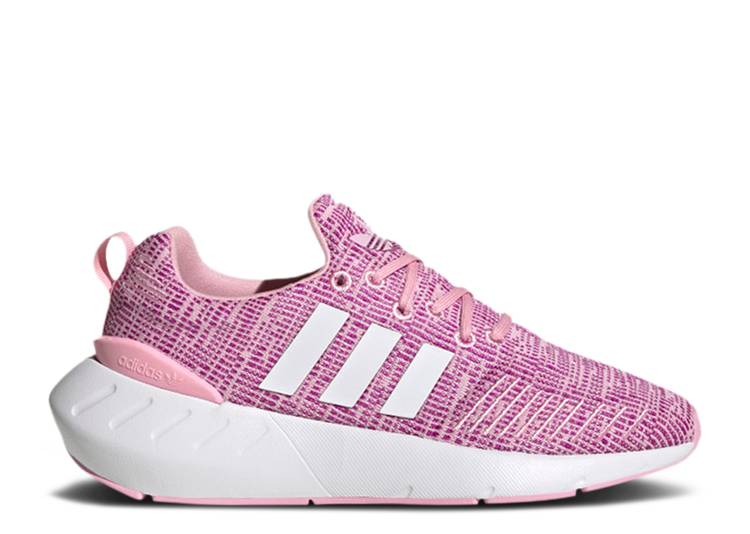 【 ADIDAS SWIFT RUN 22 BIG KID 'TRUE PINK' / TRUE PINK CLOUD WHITE VIVID PINK 】 アディダス ラン ピンク 白色 ホワイト ジュニア キッズ ベビー マタニティ スニーカー
