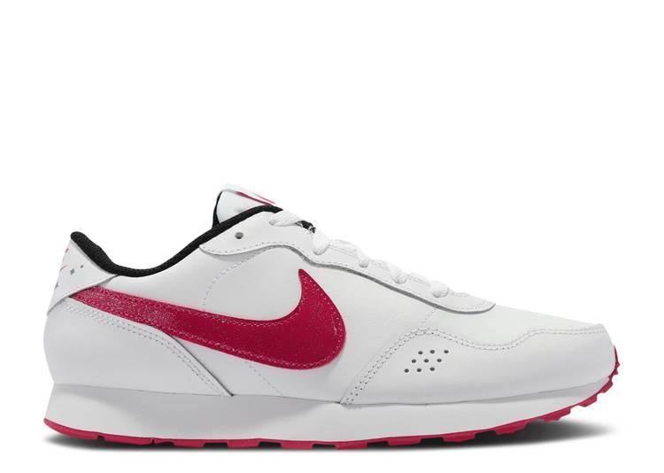 【 NIKE MD VALIANT SE 2 GS 'WHITE VERY BERRY' / WHITE BLACK VERY BERRY 】 白色 ホワイト 黒色 ブラック ジュニア キッズ ベビー マタニティ スニーカー ナイキ｜スニケス