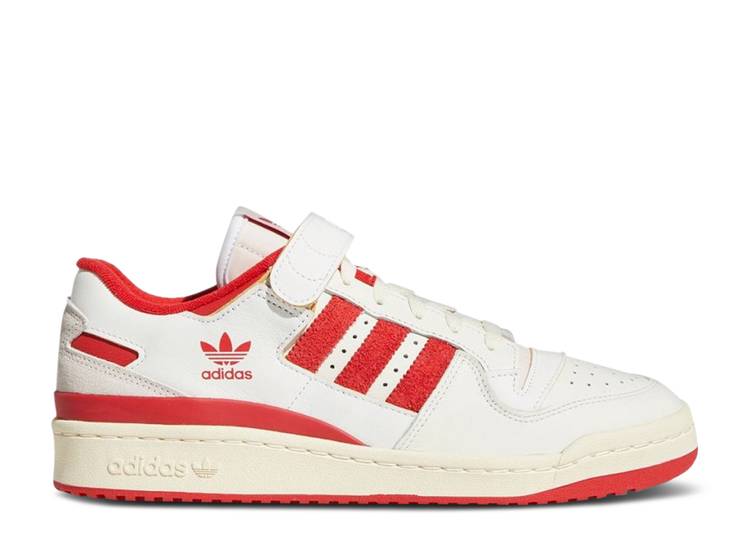 【 ADIDAS FORUM 84 LOW TEAM POWER RED / CLOUD WHITE TEAM POWER RED CREAM 】 アディダス フォーラム パワー 白色 ホワイト チーム 赤 レッド クリーム スニーカー メンズ