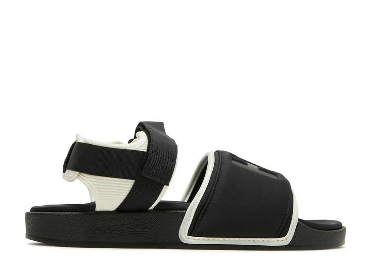 【 ADIDAS PHARRELL X ADILETTE 2.0 SLIDE BLACK WHITE / CORE BLACK OFF WHITE CORE BLACK 】 アディダス アディレッタ サンダル コア 黒色 ブラック 白色 ホワイト スニーカー メンズ