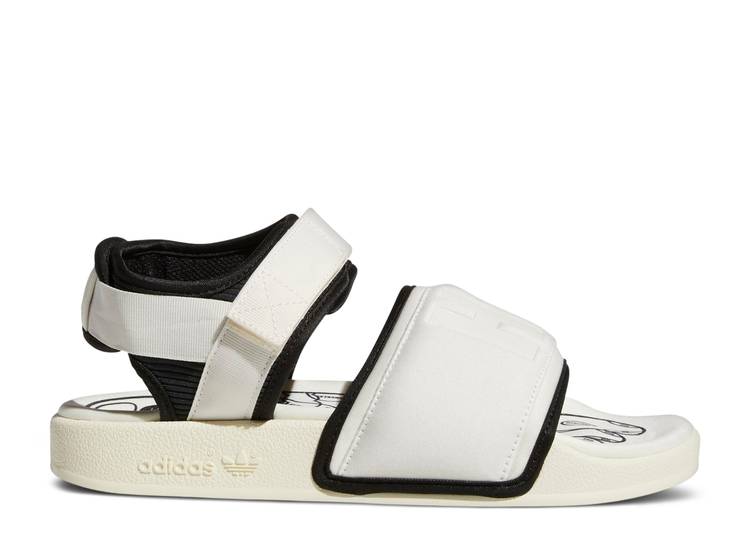 【 ADIDAS PHARRELL X ADILETTE 2.0 SLIDE \u0027OFF WHITE\u0027 / OFF WHITE OFF WHITE CORE BLACK 】 アディダス アディレッタ サンダル 白いこと 白いこと 中核グループ 黒いこと 黒いこと スニーカー メンズ