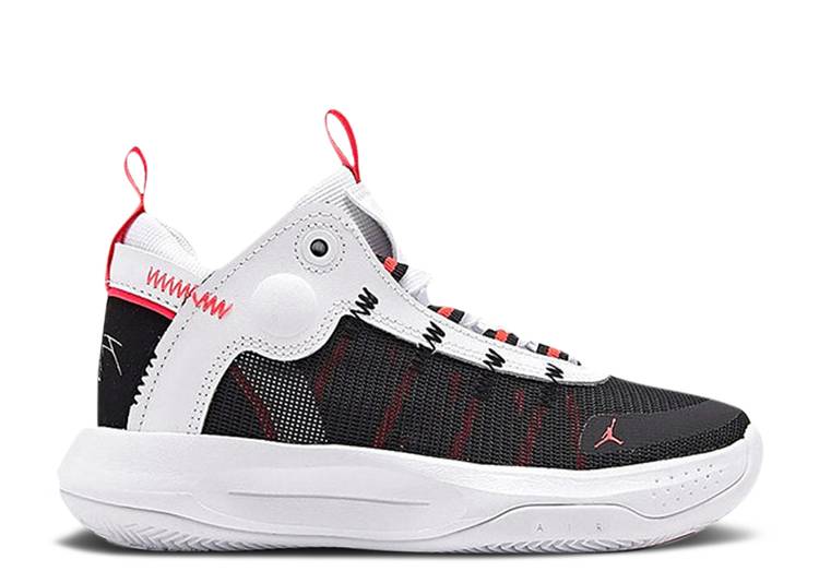 【 AIR JORDAN JORDAN JUMPMAN 2020 GS 'RED ORBIT' / WHITE BLACK RED ORBIT METALLIC 】 ナイキ ジャンプマン 白色 ホワイト 黒色 ブラック 赤 レッド エアジョーダン ジュニア キッズ ベビー マタニティ スニーカ|スニケス