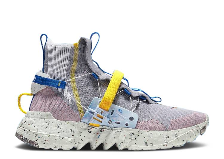 【 NIKE SPACE HIPPIE 03 \u0027RACER BLUE\u0027 / LIGHT GREY PHOTON DUST MULTI 】 薄墨色 薄墨色 スニーカー メンズ ナイキ