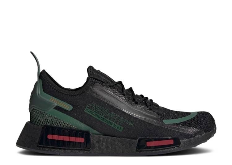 【 ADIDAS STAR WARS X NMD_R1 SPECTOO BOBA FETT / CORE BLACK GREEN OXIDE BLISS 】 アディダス コア 黒色 ブラック 緑 グリーン スターウォーズ スニーカー メンズ