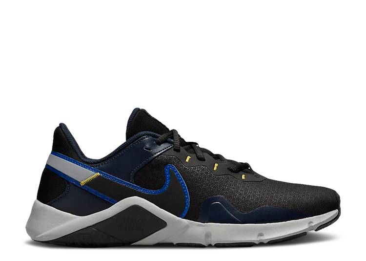 【 NIKE LEGEND ESSENTIAL 2 \u0027BLACK OBSIDIAN\u0027 / BLACK OBSIDIAN WOLF GREY RACER 】 言い伝え 黒いこと 黒いこと 薄墨色 薄墨色 スニーカー メンズ ナイキ