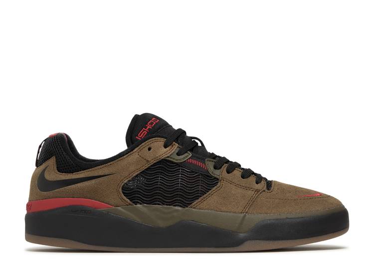 【 NIKE ISHOD WAIR SB \u0027LIGHT OLIVE\u0027 / LIGHT OLIVE LIGHT OLIVE VARSITY 】 エスビー オリーブ スニーカー メンズ ナイキ