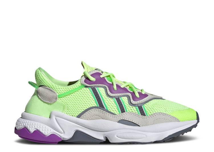 【 ADIDAS WMNS OZWEEGO \u0027HI-RES YELLOW ORCHID TINT\u0027 / HI RES YELLOW ORCHID TINT SHOCK 】 アディダス 黄味がかった 黄色 ぼうぜん自失 \u0027HIRES スニーカー レディース