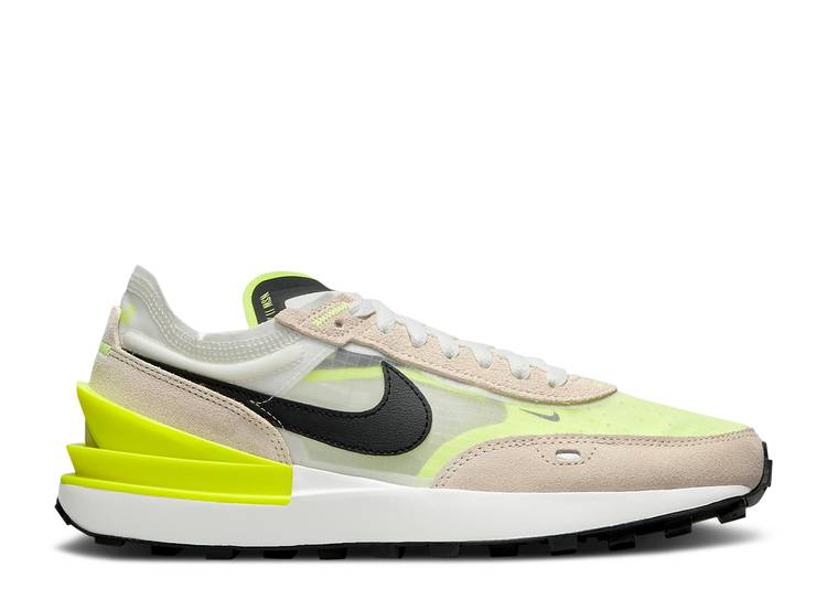 【 NIKE WMNS WAFFLE ONE 'SUMMIT WHITE VOLT' / SUMMIT WHITE RATTAN VOLT BLACK 】 ワッフル 白色 ホワイト 黒色 ブラック スニーカー レディース ナイキ